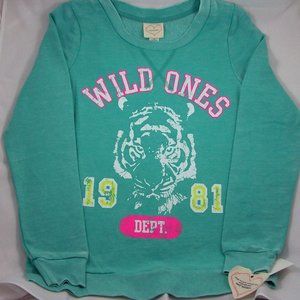 Self Esteem Green Long Sleeve Sweatshirt